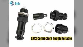 GX12 Aviation Connector Male Female Kit Black