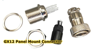 GX12  GX16  GX20  GX 25 Connectors aviation plug and socket