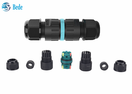 M25 Quick Wiring Screwless Waterproof Cable Connectors 2 3 4 5 Pins 2 Channel 450V 40A