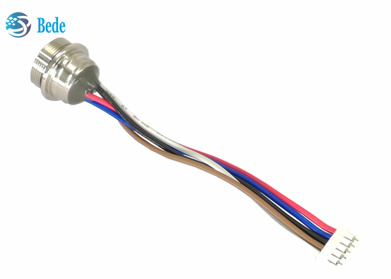 Female Contacts To 5 Pins Crimp Terminal AISG RET Cables AISG IP67 Rear Panel Mounting