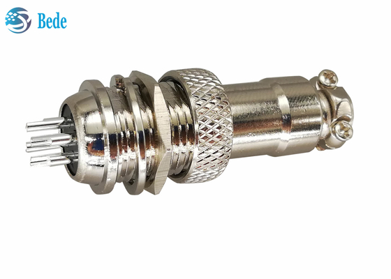 Zinc Alloy GX16 Aviation Plug 2 Pin 3 4 5 Pins Rear Mounting Style