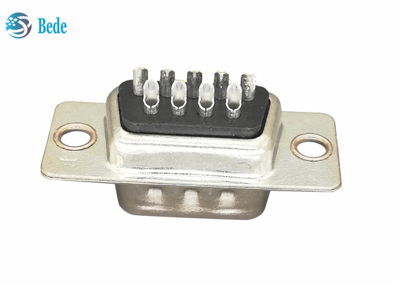 9 Pin Male DB9 Plugs D Sub Connectors Welding Type CE RoHS