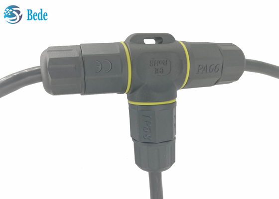 T Type 5 Pin Waterproof Electrical Connectors Cable Junction Box IP68 5 Pins