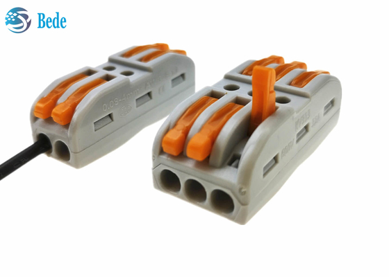 2 Pins 3 Pins Screw Free Quick Connect Terminal Pull Rod Connector Welding Free Push Type