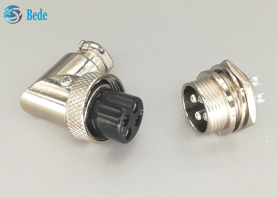 Aircraft Gx16 4 Pin Connector Set Plug And Socket Kits Elbow Panel Mount Connector