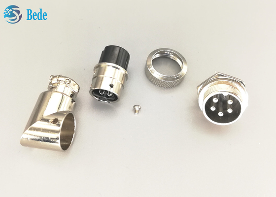 Aviation Gx16 5 Pin Right Angle Connector Male And Female Sets With All Accessories