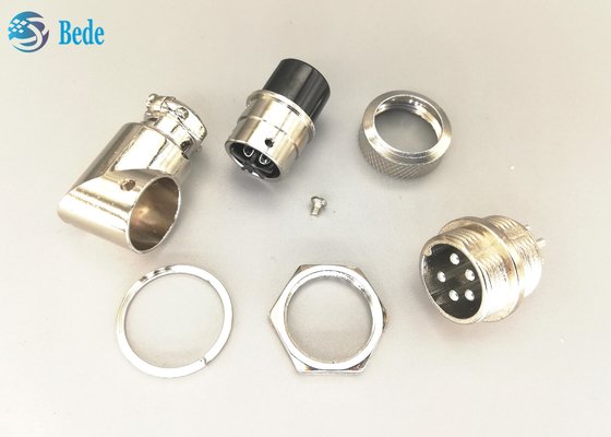 Aviation Gx16 5 Pin Right Angle Connector Male And Female Sets With All Accessories
