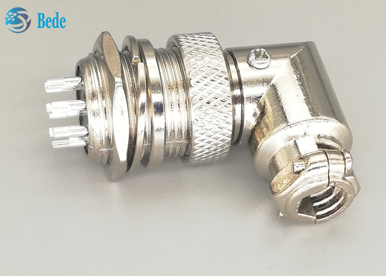 G×16 8 Pins Male And FemaleAviation Connector Plug L Type Silver Plated Plug