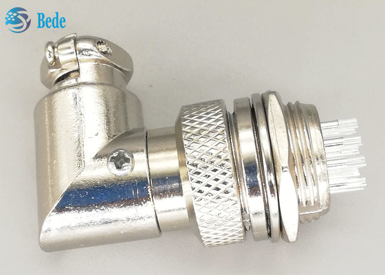 10 Pins Gx16 Elbow Connector Aviation Connector Male And Female Sets Silver Plated Plug
