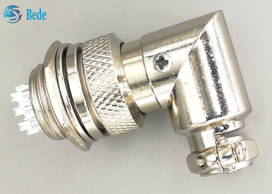 10 Pins Gx16 Elbow Connector Aviation Connector Male And Female Sets Silver Plated Plug
