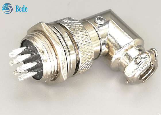 10 Pins Gx16 Elbow Connector Aviation Connector Male And Female Sets Silver Plated Plug