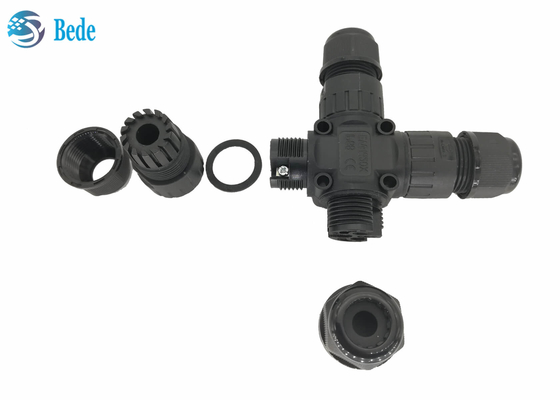 X Type  4-Channel Ip68 Waterproof Connector 3 - Poles Ideal For 3 Pin Wires