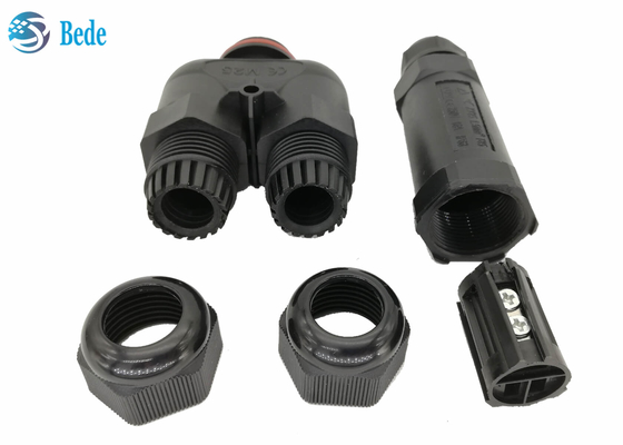 Y Type 3 Channel 2 3 4 5 Pin Waterproof Electrical Connectors Ip68 250v 16~24a