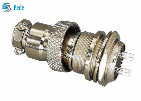 2 Pin 16MM Circular Gx16 Aviation Connector Panel Mount Connector Male And Female Sets