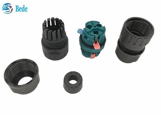M20 Quick Wiring Water Proof Wire Connector 3 Pins 2 Channel 450V 17.5A ip68 waterproof connector 2 pin