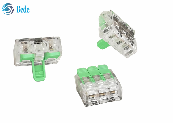 Lever Wire Splicing Connector Quick Terminal Blocks 3 ways 450V 32A OJ263