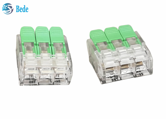 Lever Wire Splicing Connector Quick Terminal Blocks 3 ways 450V 32A OJ263