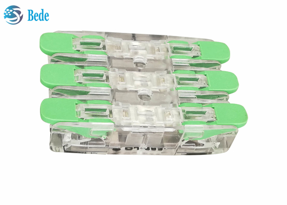 Universal Wire And Cable Quick Wire Connector PA66 3 Input 3 Output 450V