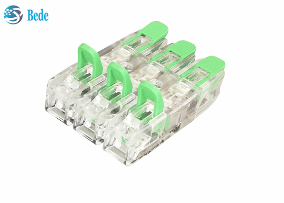 Universal Wire And Cable Quick Wire Connector PA66 3 Input 3 Output 450V