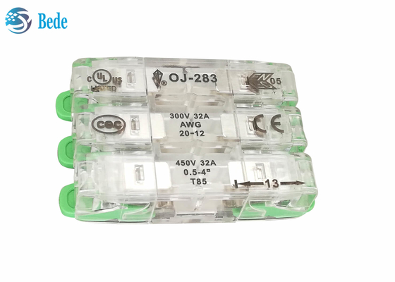 Universal Wire And Cable Quick Wire Connector PA66 3 Input 3 Output 450V