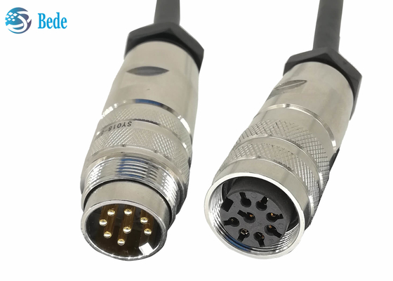Male To Female RET Cables 10 Meter Length 8 Conductors MCU To RCU IP67