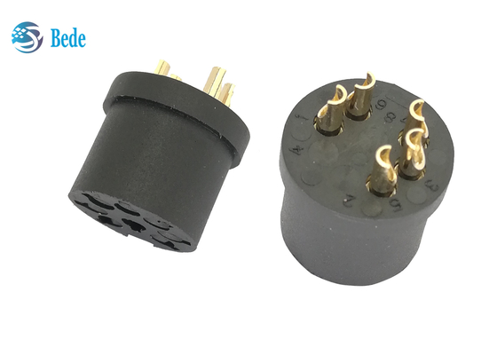 C485 Style A3 AISG Connector Assembly Female End 8 Pins 5 Gold Plated Connector