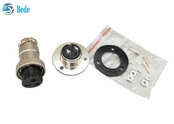 RoHS GX 20 Connectors 9 10 12 14 15 Pin With Circular Flange Male And Female Set
