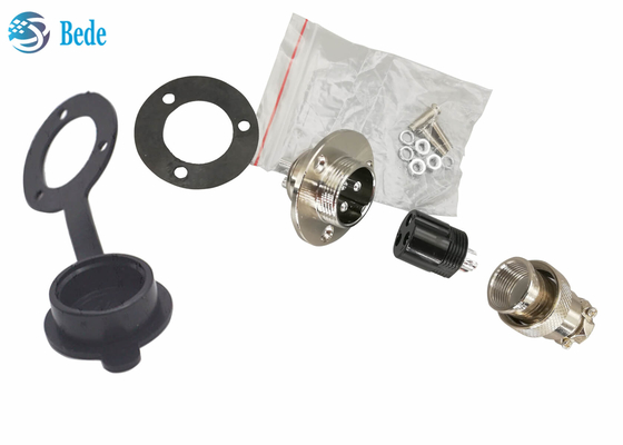 RoHS GX 20 Connectors 9 10 12 14 15 Pin With Circular Flange Male And Female Set