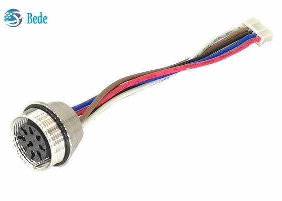 Female Contacts To 5 Pins Crimp Terminal AISG RET Cables AISG IP67 Rear Panel Mounting