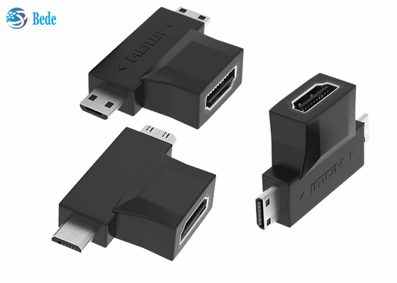 1080P Gold Plated 2 In 1 HDMI Repeater HDMI A Female To HDMI Micro And Mini