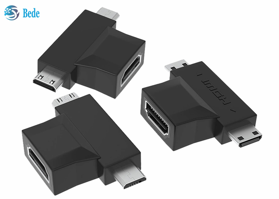 1080P Gold Plated 2 In 1 HDMI Repeater HDMI A Female To HDMI Micro And Mini