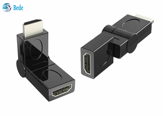Gold Plated HDMI Male To Female Swivel Adapter 90 180 270 360 Deg Rotatable