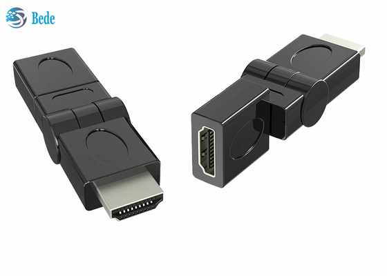 Gold Plated HDMI Male To Female Swivel Adapter 90 180 270 360 Deg Rotatable