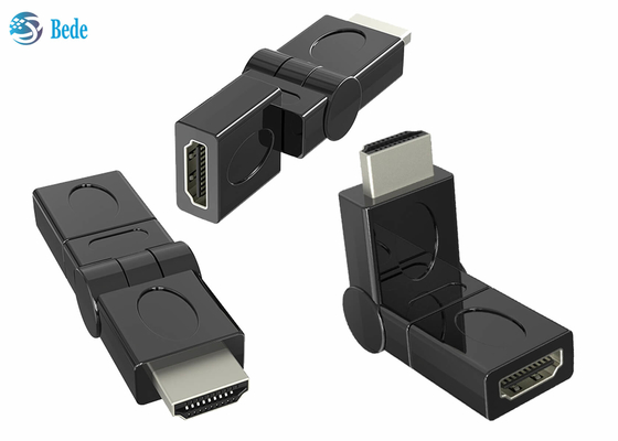 Gold Plated HDMI Male To Female Swivel Adapter 90 180 270 360 Deg Rotatable