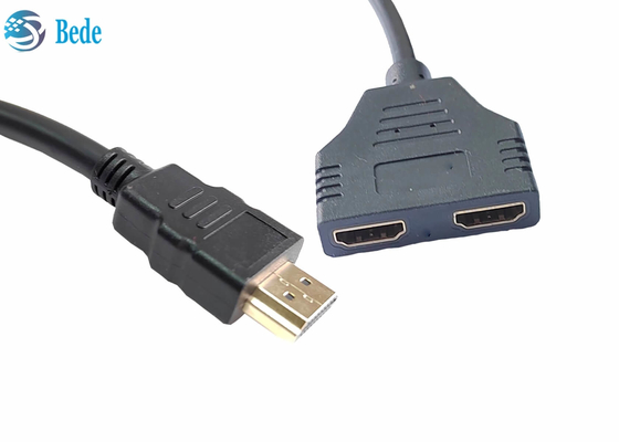 1 In 2 Out Full HD 1080P 3D4K HDMI Splitter For Dual Monitors Duplicate / Mirror