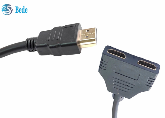 1 In 2 Out Full HD 1080P 3D4K HDMI Splitter For Dual Monitors Duplicate / Mirror