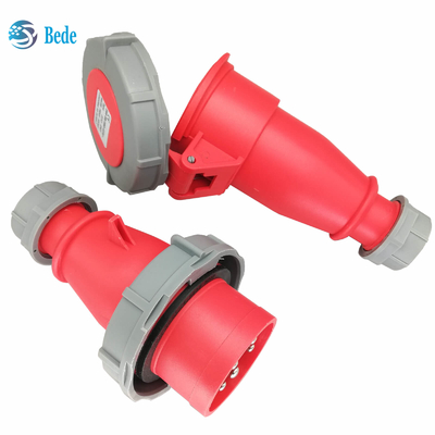 3P+N+E Industrial Plug & Socket 5 Pins  IP67 AC220-415V 16 And 32 Amp Docking Type