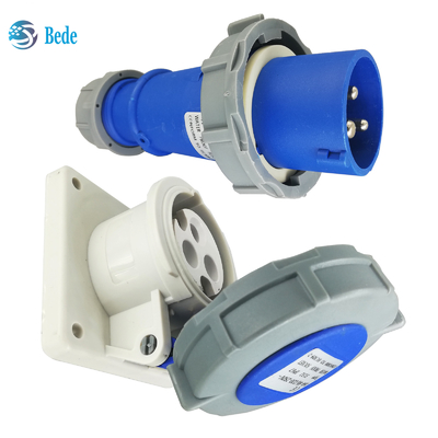 Standard ICE60309 Industrial Plug Socket IP67 Rating 3Pins(2P+E) 32Amp