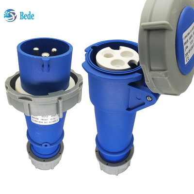 Reliable Single Phase Industrial Socket - Voltage 220V-250V 16A 3Pins Docking Type