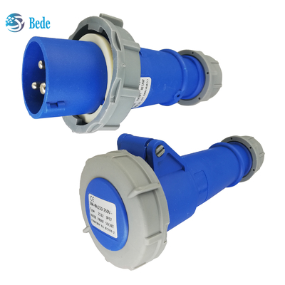 Reliable Single Phase Industrial Socket - Voltage 220V-250V 16A 3Pins Docking Type