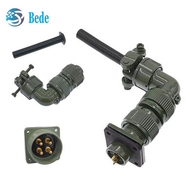 MIL-DTL-5015 Series Industrial Circular Connector MS3108A Elbow Threaded Connector