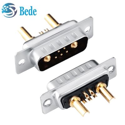 7W2 Coaxial D-Sub Right Angle/Straight Pins High Current Connector Combo DB