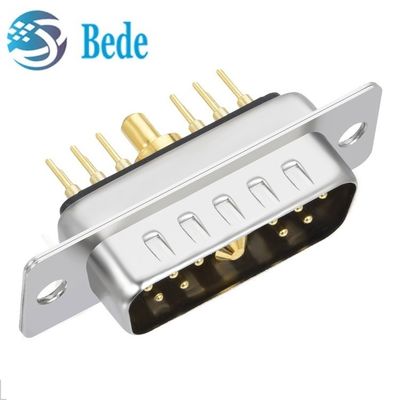 11W1 Combination D Sub Connectors male / female mixed High Current and Coaxial signal
