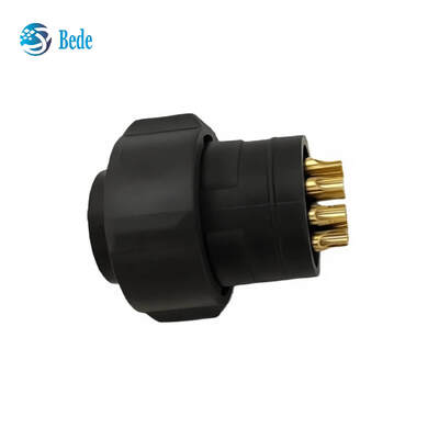 IMC26-2212X Circular Connector, 12-pin Circular Male Plug with Snap-on Design