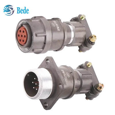 MIL Circular Connector Russian 2PM Standard with Threaded Connection Glass-Sintered Insulation and High-Temperature Resistance