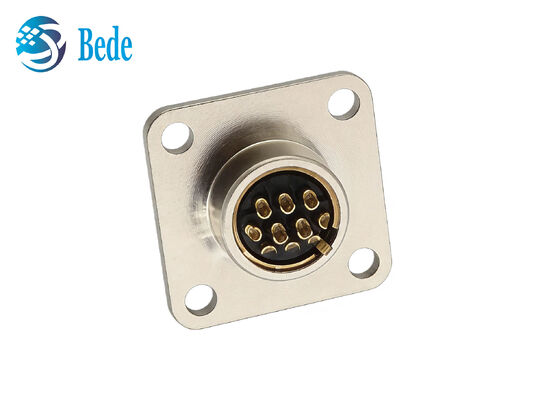 CM10 10Pins DDK Square Flange IP67 Waterproof Circular Connector with Solder Termination