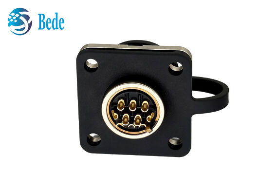 CM10 10Pins DDK Square Flange IP67 Waterproof Circular Connector with Solder Termination