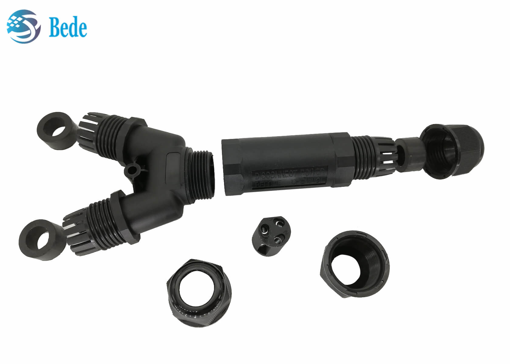 Y Type Underground Junction Box For 2 Or 3 Or 4 Pin Cables Waterproof