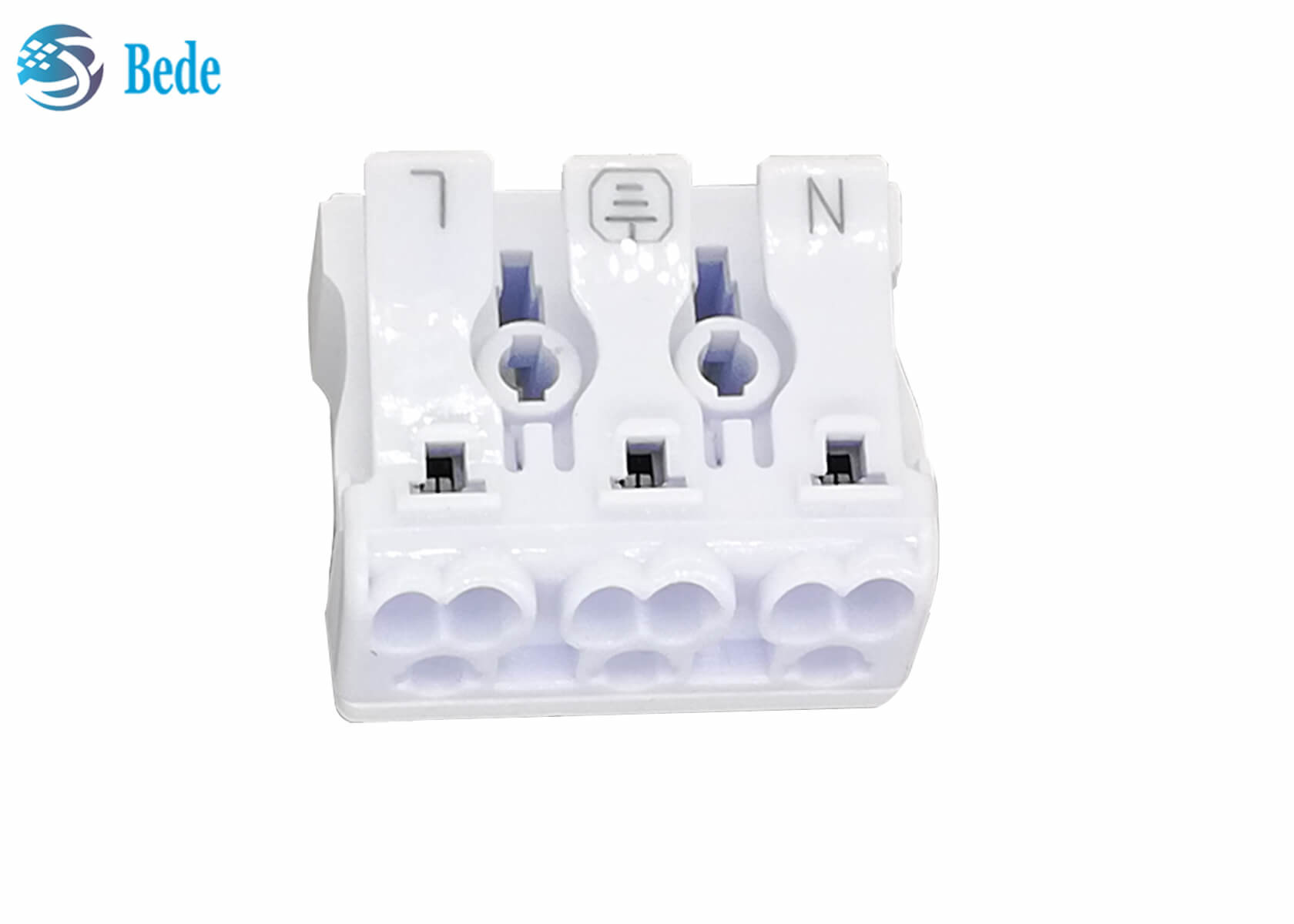 3 Pole Push Wire Connector Quick Terminal Block Suitable For Joining