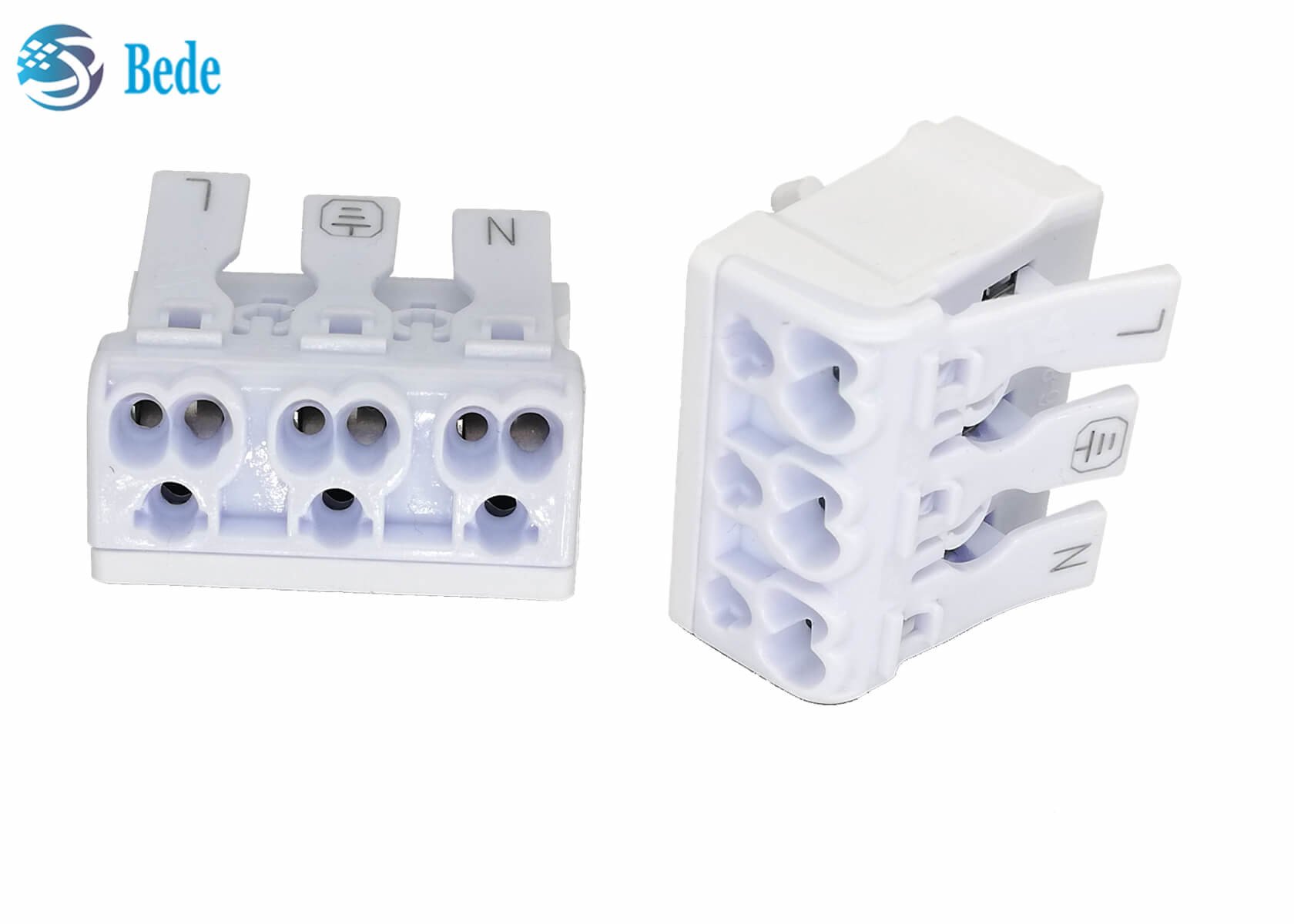 3 Pole Push Wire Connector Quick Terminal Block Suitable For Joining